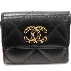 Chanel CHANEL19 Small Flap Wallet Lambskin Wallet